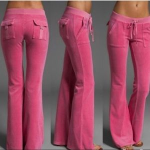 Hot Pink Juicy Couture Velour Track Pants